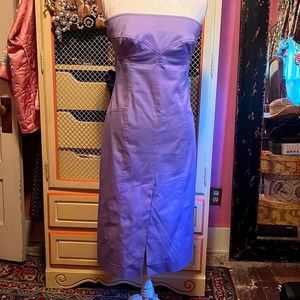 Valentino strapless midi dress.